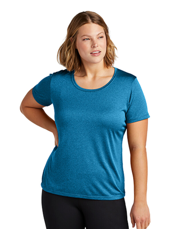 Sport Tek Ladies Heather Contender Scoop Neck Tee Thumbnail