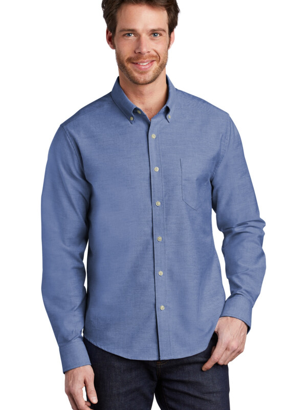 Port Authority Untucked Fit SuperPro Oxford Thumbnail