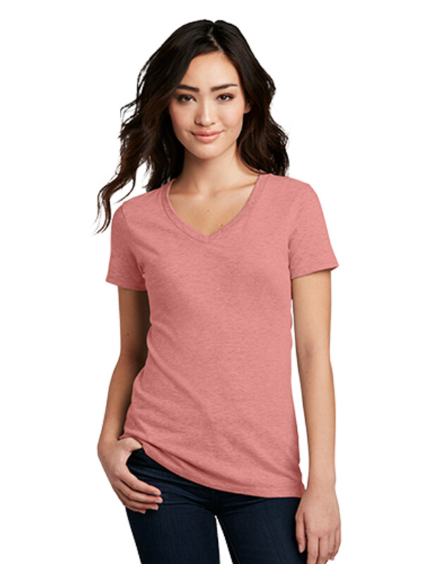 District Ladies Blended V Neck Tee Thumbnail